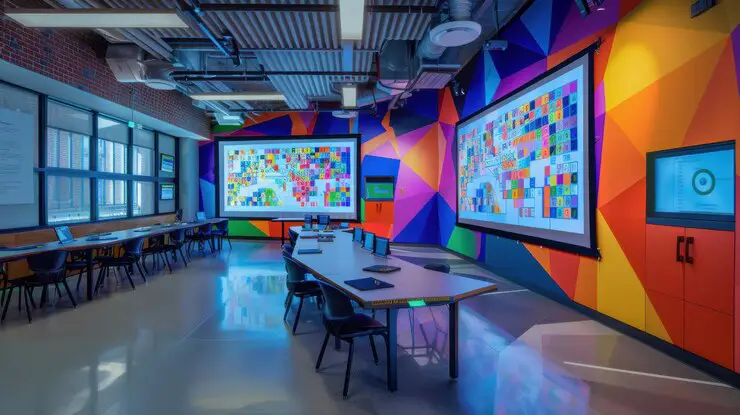 LED display technology installed in educational institutions and classrooms