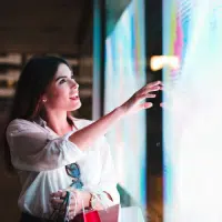 Engineer testing and calibrating an LED screen to ensure accurate visuals and flawless performance