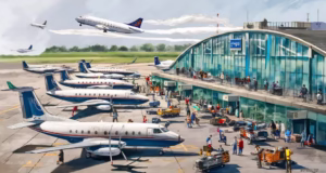 large LED displays for airports