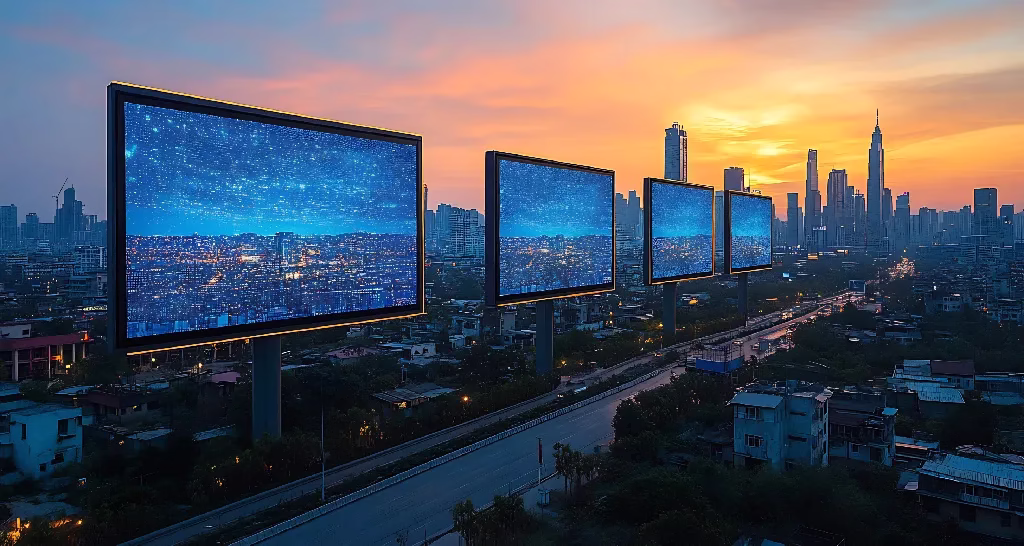 LED video walls for smart cities