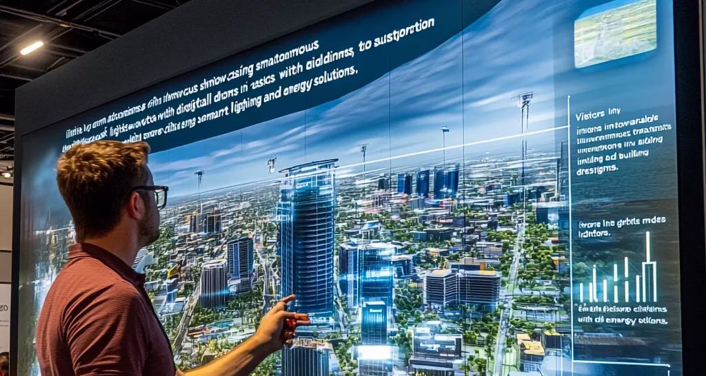 Video walls for public communication