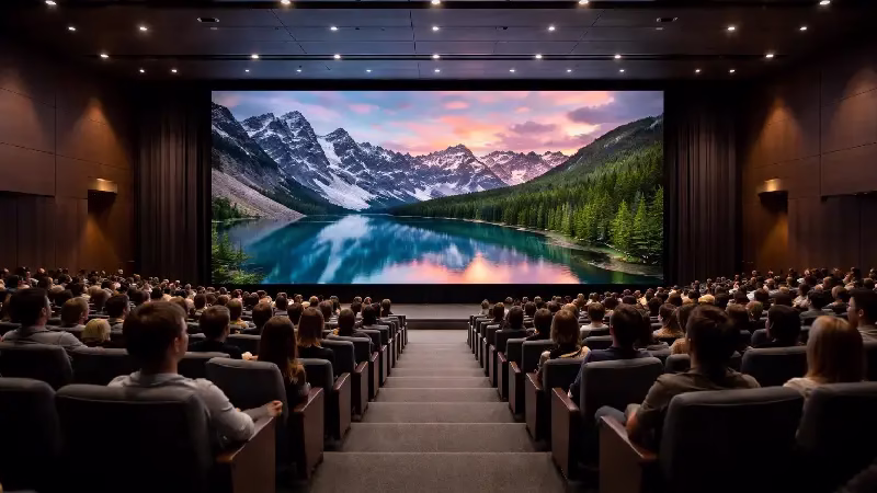 Wide Viewing Angles of an LED Video Wall