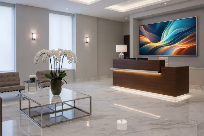 LED Video Wall Installation at DLF Corporate Tower Lobby