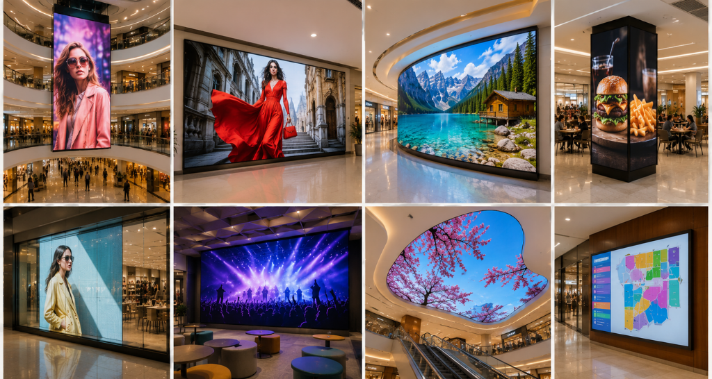 Indoor LED Video Wall Solutions for Shopping Malls