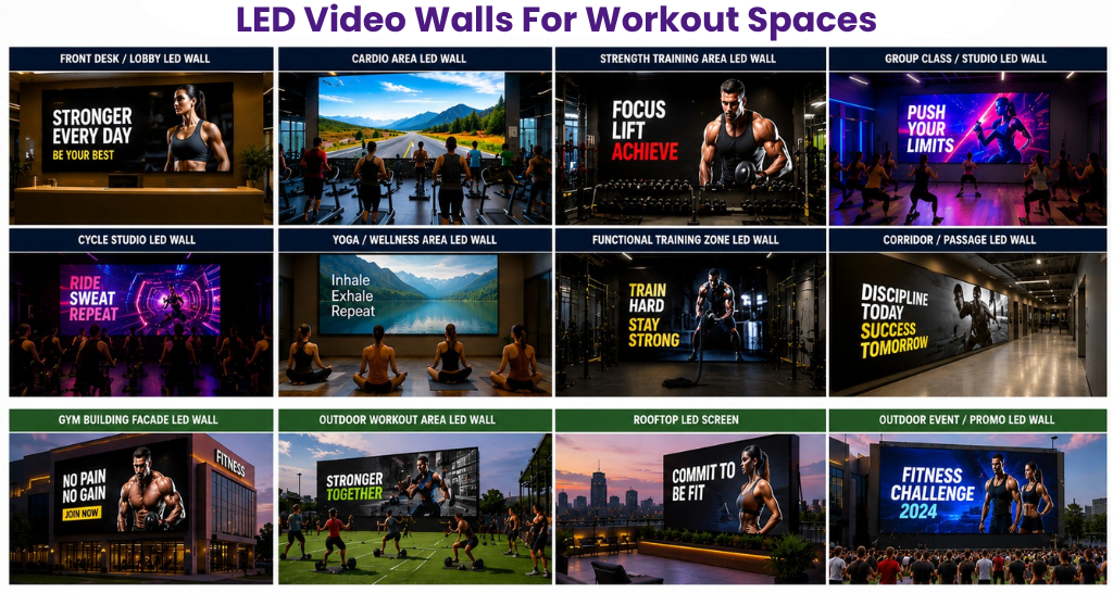 More Than a Display: How LED Video Walls Power Gym Workouts?